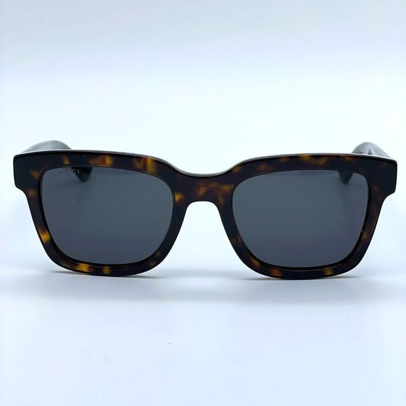 NEW GUCCI GG0001SN 003 Havana Colorful Gray Square Unisex Sunglasses - Picture 6 of 13
